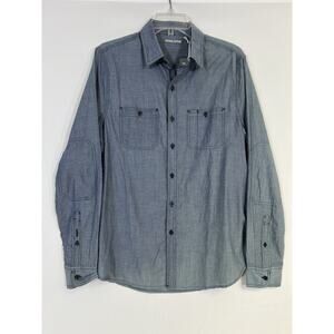 Michael Bastian Denim Chambray Shirt Men's M Cotton Rugged Work Western Prep